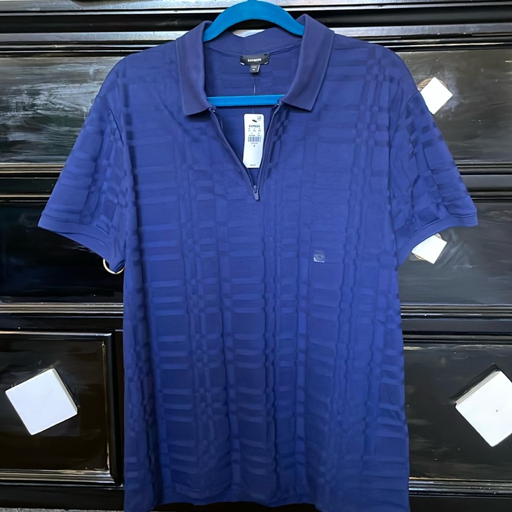 Express Men’s Quarter Zip Polo